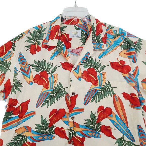 Ho Aloha Men's Short Sleeve Casual Shirt Floral Size L - Picture 3 of 8